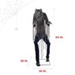 Haunted Hill Farm 7-ft Freestanding Motion Activated Lighted Farkas Werewolf Animatronic