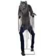 Haunted Hill Farm 7-ft Freestanding Motion Activated Lighted Farkas Werewolf Animatronic
