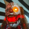 Haunted Hill Farm 6.89-ft Freestanding Motion Activated Talking Lighted Clown Animatronic