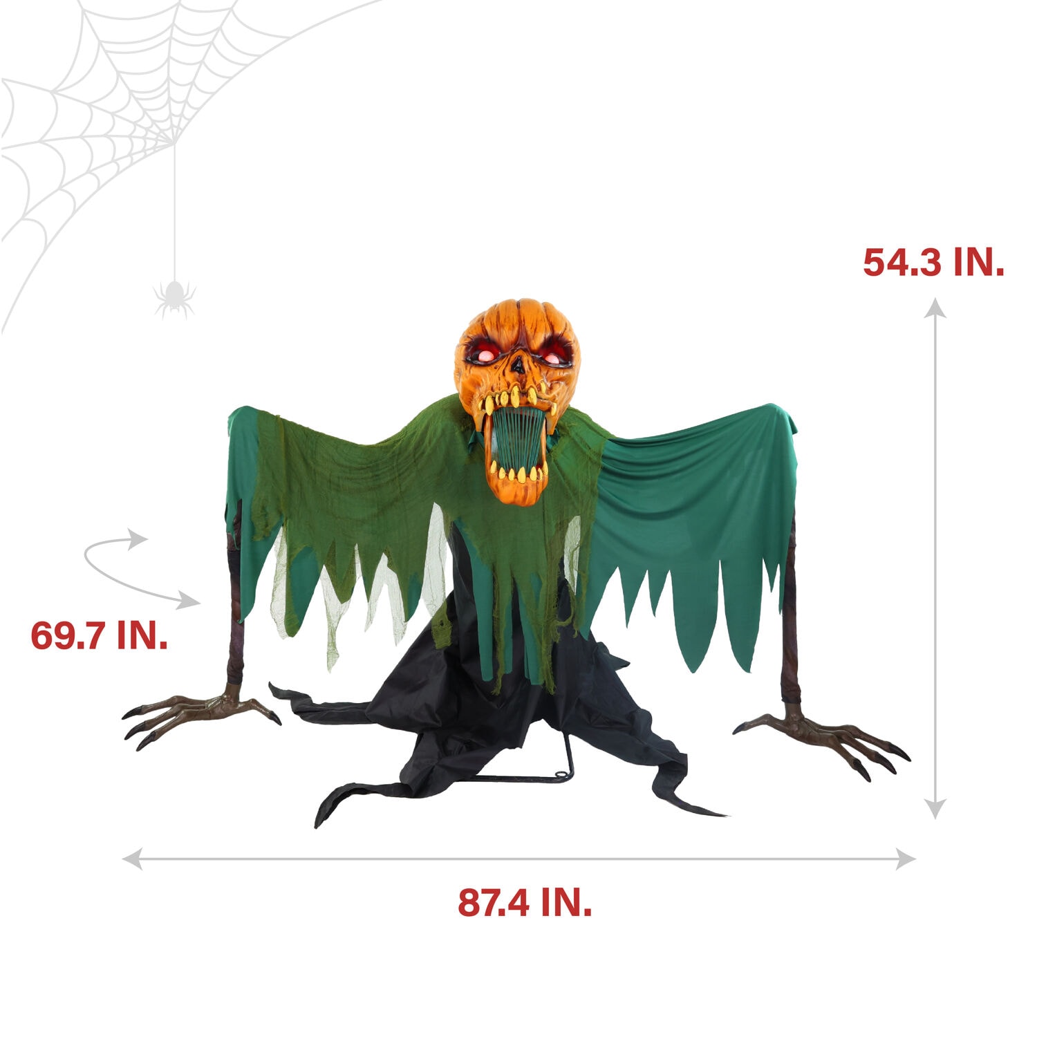 Haunted Hill Farm 4.53-ft Freestanding Motion Activated Lighted Zombie Animatronic Haunted Hill Farm 4.53-ft Freestanding Motion Activated Lighted Zombie Animatronic