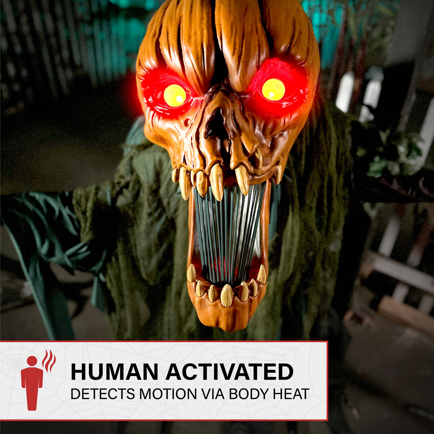 Haunted Hill Farm 4.53-ft Freestanding Motion Activated Lighted Zombie Animatronic Haunted Hill Farm 4.53-ft Freestanding Motion Activated Lighted Zombie Animatronic