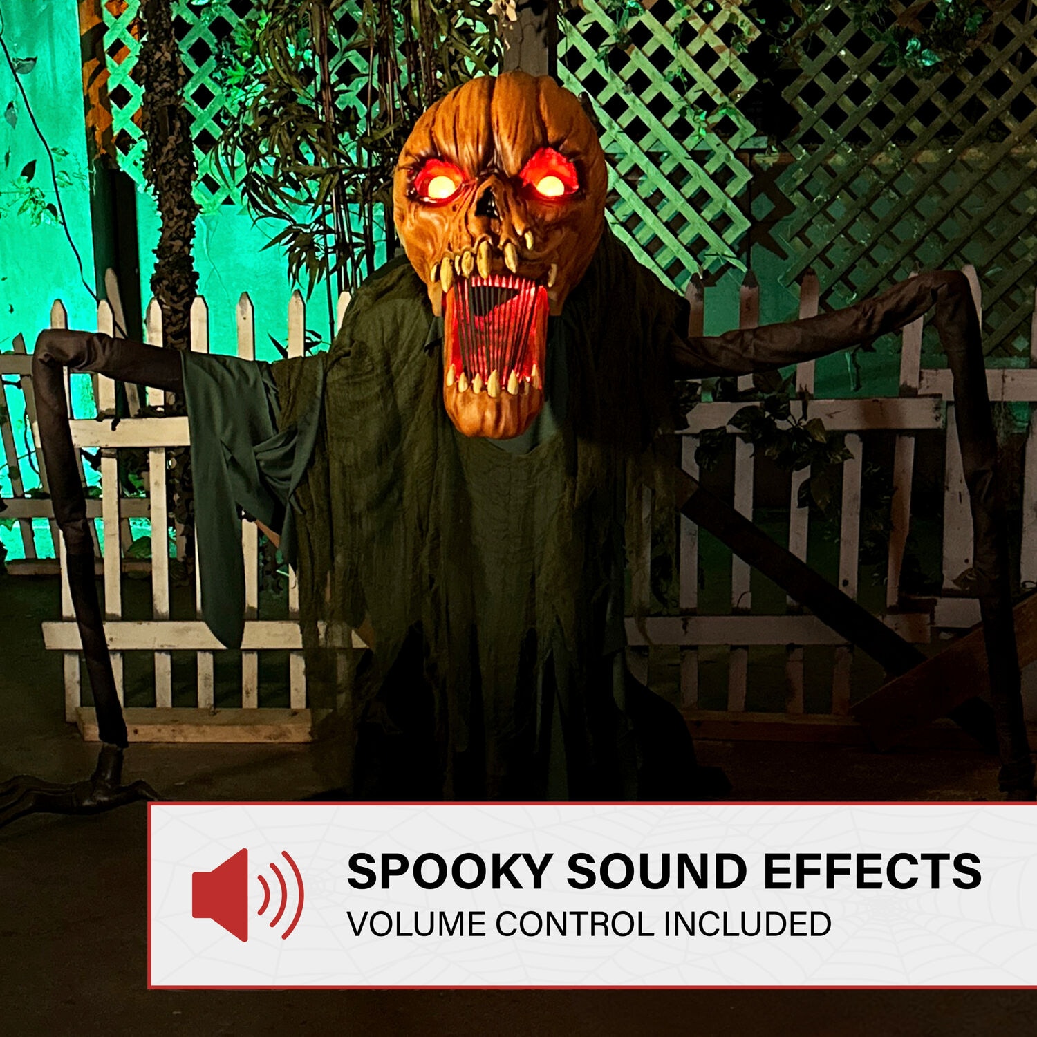 Haunted Hill Farm 4.53-ft Freestanding Motion Activated Lighted Zombie Animatronic Haunted Hill Farm 4.53-ft Freestanding Motion Activated Lighted Zombie Animatronic