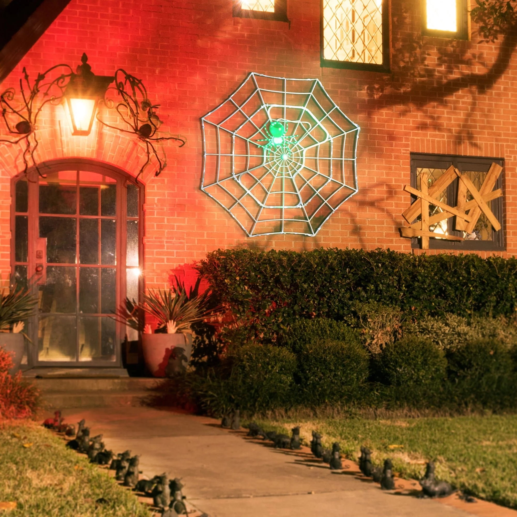Mr. Halloween 4-Foot Outdoor Animated Spider Web Mr. Halloween 4-Foot Outdoor Animated Spider Web