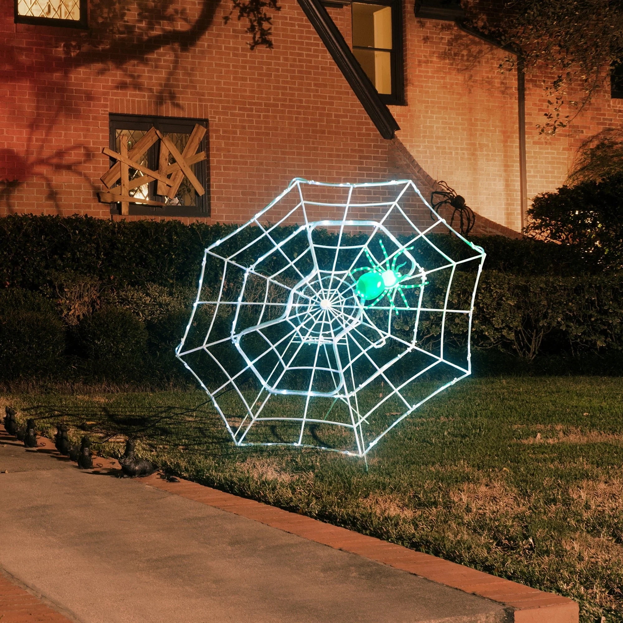 Mr. Halloween 4-Foot Outdoor Animated Spider Web Mr. Halloween 4-Foot Outdoor Animated Spider Web