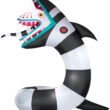 Gemmy Animated Airblown Inflatable Beetlejuice Sandworm w/LEDs Giant WB , 9.5 ft Tall, Multicolored