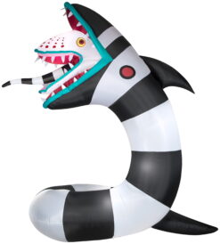 Gemmy Animated Airblown Inflatable Beetlejuice Sandworm w/LEDs Giant WB , 9.5 ft Tall, Multicolored