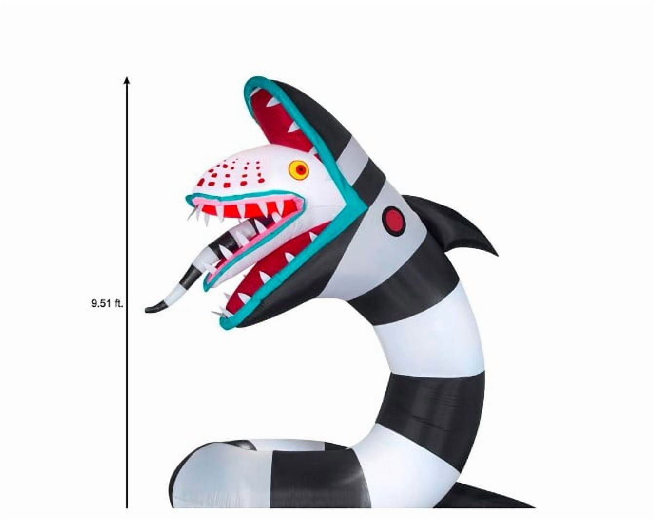 Gemmy Animated Airblown Inflatable Beetlejuice Sandworm w/LEDs Giant WB , 9.5 ft Tall, Multicolored Gemmy Animated Airblown Inflatable Beetlejuice Sandworm w/LEDs Giant WB , 9.5 ft Tall, Multicolored