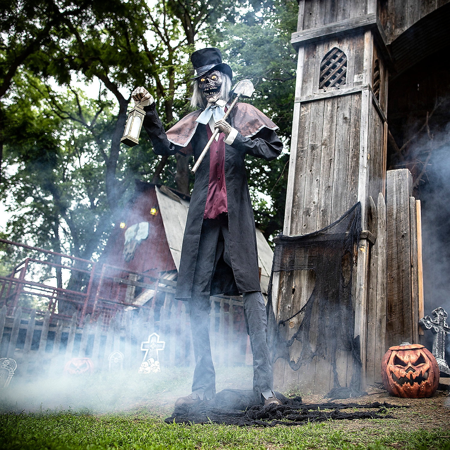 Seasonal Visions Animated Graveyard Host Halloween Decoration - 8.5 ft Seasonal Visions Animated Graveyard Host Halloween Decoration - 8.5 ft
