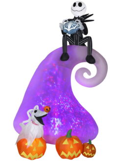 The Nightmare Before Christmas Yard Inflatable, Airblown Kaleidoscope Projection