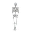 5 Ft. Posable Disco Skeleton Halloween Decoration