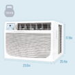Keystone 18,000 BTU 230V 1000 Sq. ft Window Air Conditioner with Remote, White, KSTAW18C