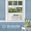 Keystone 18,000 BTU 230V 1000 Sq. ft Window Air Conditioner with Remote, White, KSTAW18C