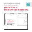 Frigidaire 10,000 BTU Window Room Air Conditioner with Wi-Fi up to 450 sq ft, White