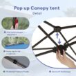 Sunshine Valley 13-ft x 13-ft Square Blue Pop-up canopy Sunshine Valley 13-ft x 13-ft Square Blue Pop-up canopy