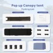 Sunshine Valley 13-ft x 13-ft Square Gray Blue Pop-up canopy