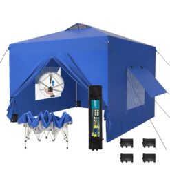 Sunshine Valley 10-ft x 10-ft Square Blue Pop-up canopy