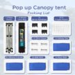 Sunshine Valley 10-ft x 10-ft Square Blue Pop-up canopy