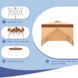 Sunshine Valley 10-ft x 10-ft Square Brown Pop-up canopy