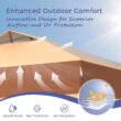 Sunshine Valley 10-ft x 10-ft Square Brown Pop-up canopy