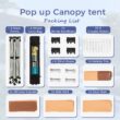 Sunshine Valley 10-ft x 10-ft Square Brown Pop-up canopy