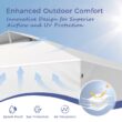 Sunshine Valley 10-ft x 10-ft Square White Pop-up canopy
