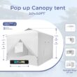Sunshine Valley 10-ft x 10-ft Square White Pop-up canopy