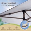Sunshine Valley 13-ft x 13-ft Square Brown Pop-up canopy