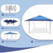 Sunshine Valley 13-ft x 13-ft Square Blue Pop-up canopy