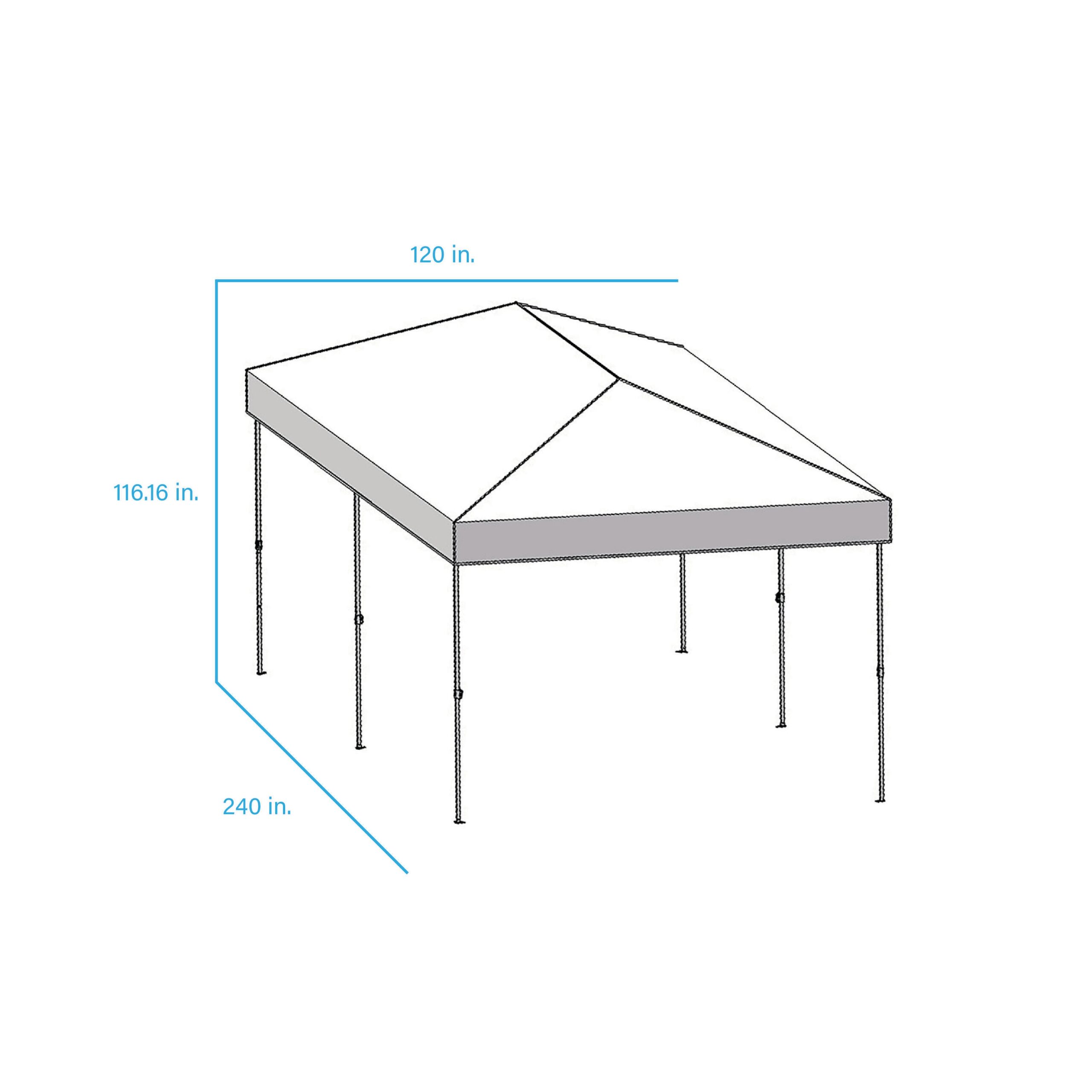 Master Forge 20-ft x 10-ft Rectangle White Pop-up canopy Master Forge 20-ft x 10-ft Rectangle White Pop-up canopy