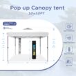 Sunshine Valley 10-ft x 10-ft Square White Pop-up canopy