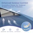 Sunshine Valley 10-ft x 10-ft Square Gray Blue Pop-up canopy