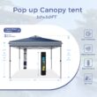 Sunshine Valley 10-ft x 10-ft Square Gray Blue Pop-up canopy