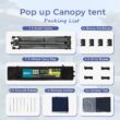 Sunshine Valley 10-ft x 10-ft Square Gray Blue Pop-up canopy