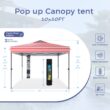 Sunshine Valley 10-ft x 10-ft Square Flag Pop-up canopy