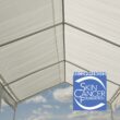 ShelterLogic 20-ft x 10-ft Rectangle White Party canopy