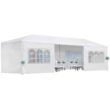 LIVIZA 30-ft x 10-ft Rectangle White Party canopy