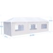 LIVIZA 30-ft x 10-ft Rectangle White Party canopy