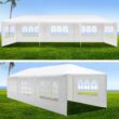 LIVIZA 30-ft x 10-ft Rectangle White Party canopy
