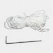 LIVIZA 30-ft x 10-ft Rectangle White Party canopy