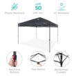 Best Choice Products 10x10ft Easy Setup Pop Up Canopy w/ 1-Button Setup Wheeled Case 4 Weight Bags - Gray Best Choice Products 10x10ft Easy Setup Pop Up Canopy w/ 1-Button Setup Wheeled Case 4 Weight Bags - Gray