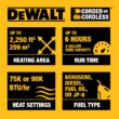 DEWALT 90000 -BTU Forced air Indoor/Outdoor Kerosene Heater