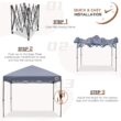 ABCCANOPY 10-ft x 10-ft Square Gray Pop-up canopy