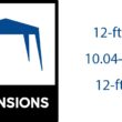 Z-Shade 12-ft x 12-ft Square White Pop-up canopy