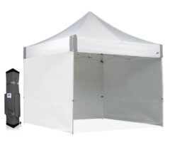 E-Z UP 10-ft x 10-ft Square White Pop-up canopy