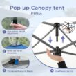 Sunshine Valley 10-ft x 10-ft Square Blue Pop-up canopy Sunshine Valley 10-ft x 10-ft Square Blue Pop-up canopy