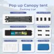 Sunshine Valley 10-ft x 10-ft Square Blue Pop-up canopy Sunshine Valley 10-ft x 10-ft Square Blue Pop-up canopy