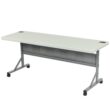 Hampden Furnishings 2-ft x 6-ft Indoor or outdoor Rectangle Polypropylene Gray Folding utility table 4 -Person