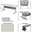 Hampden Furnishings 2-ft x 6-ft Indoor or outdoor Rectangle Polypropylene Gray Folding utility table 4 -Person Hampden Furnishings 2-ft x 6-ft Indoor or outdoor Rectangle Polypropylene Gray Folding utility table 4 -Person