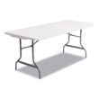 Alera 65600 Platinum Folding Table - 72 inches x 30 inches Rectangular Resin Design