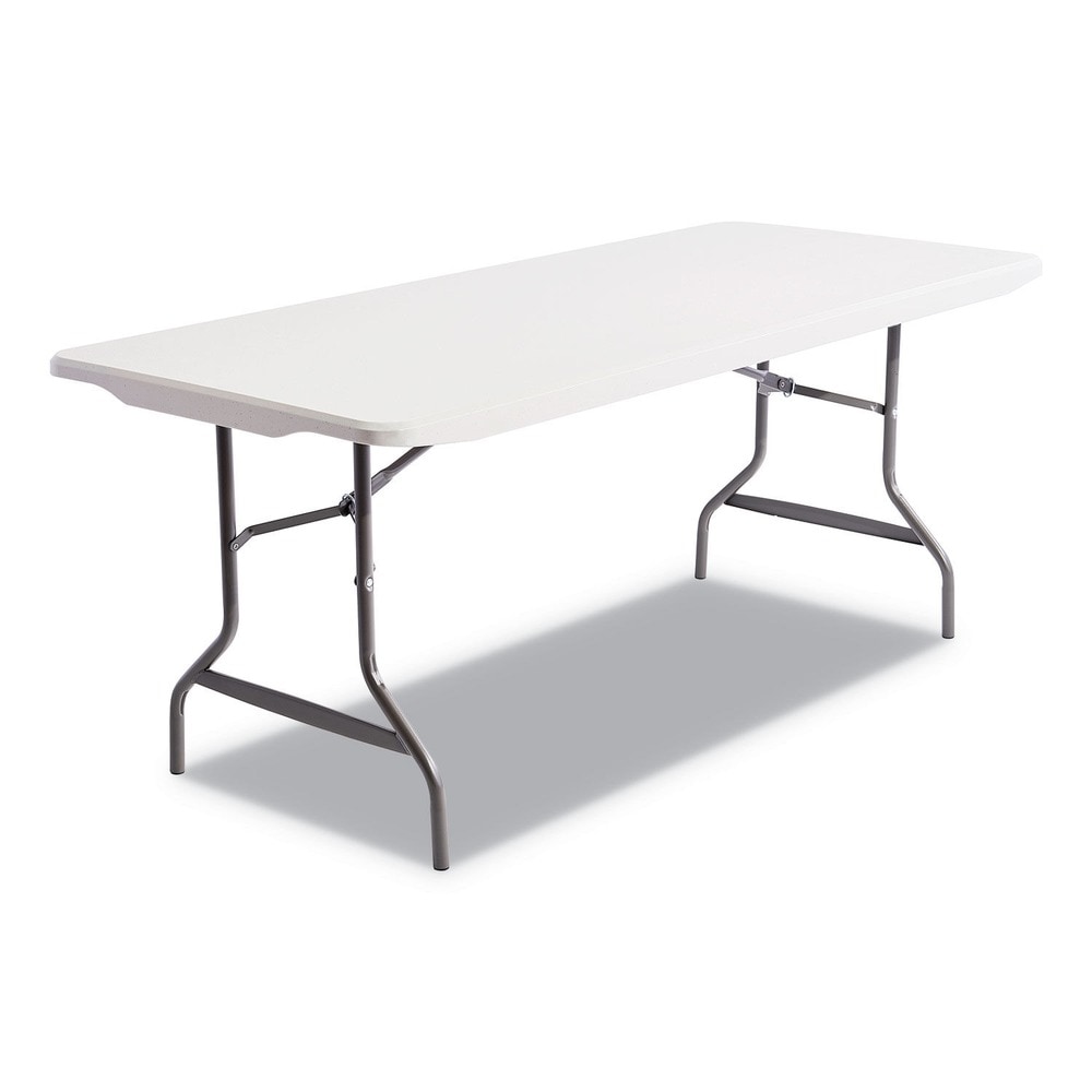 Alera 65600 Platinum Folding Table - 72 inches x 30 inches Rectangular Resin Design Alera 65600 Platinum Folding Table - 72 inches x 30 inches Rectangular Resin Design